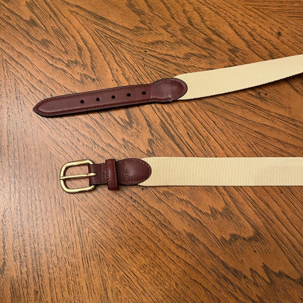 Men’s Barrons-Hunter Tan Belgian Surcingle Leather Tab Belt